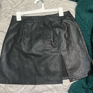 Black with crocodile pattern.